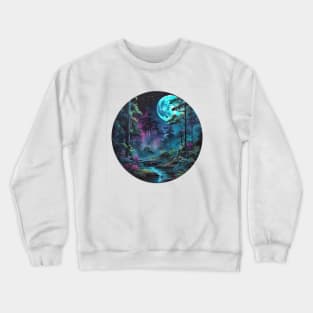 Enigmatic Lunar Landscape (626) Crewneck Sweatshirt